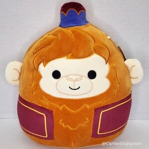 ABU 🐒 11" Brown Monkey w Hat & Vest from Aladdin by Disney X Squishmallow NWT